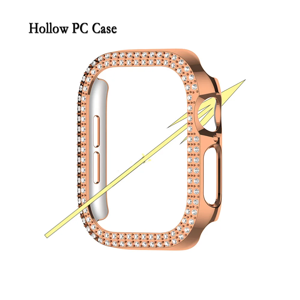 For Apple Watch 10 42/46mm Hollow Case Durable PC Protective Cover Support Charging Watch Decoration Shell Accessories