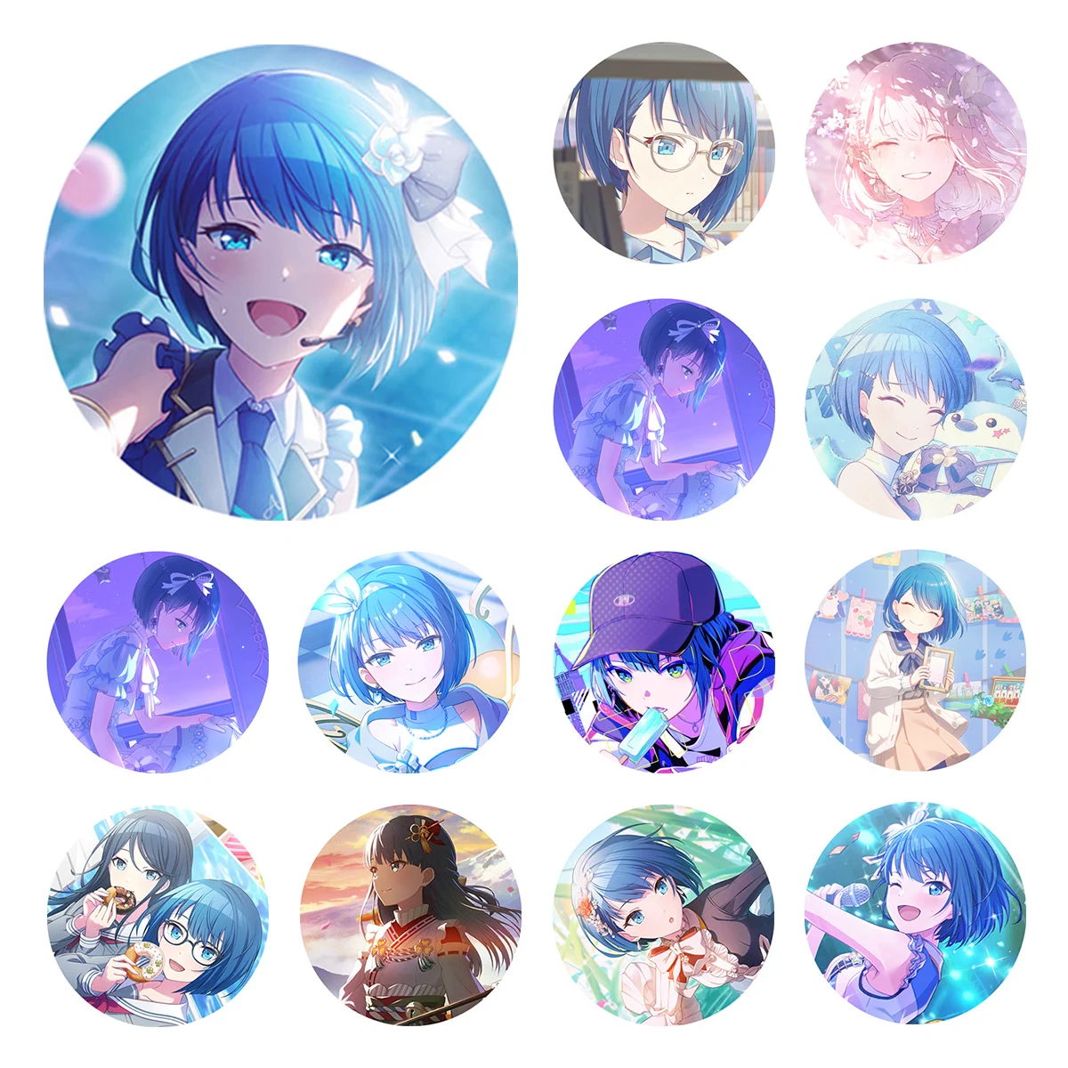 Project SEKAI Anime Kiritani Haruka mmj MORE JUMP 50mm 2024 PJSK Badge Brooch Pins