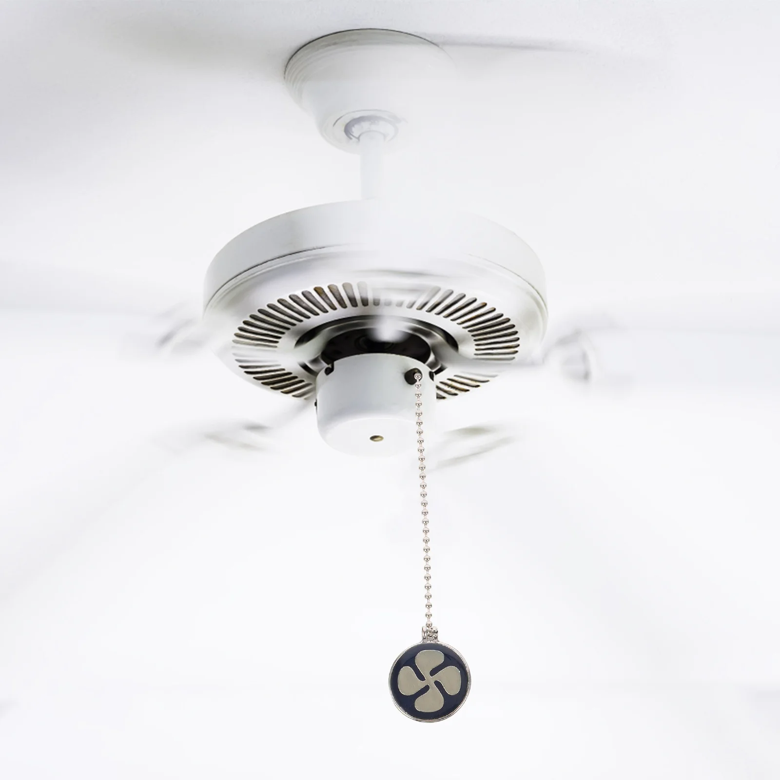 

2pcs Ceiling Fan Pull Chain Hanging Light Extension Metal Pull Chain Fine Material Living Room Bedroom Lighting