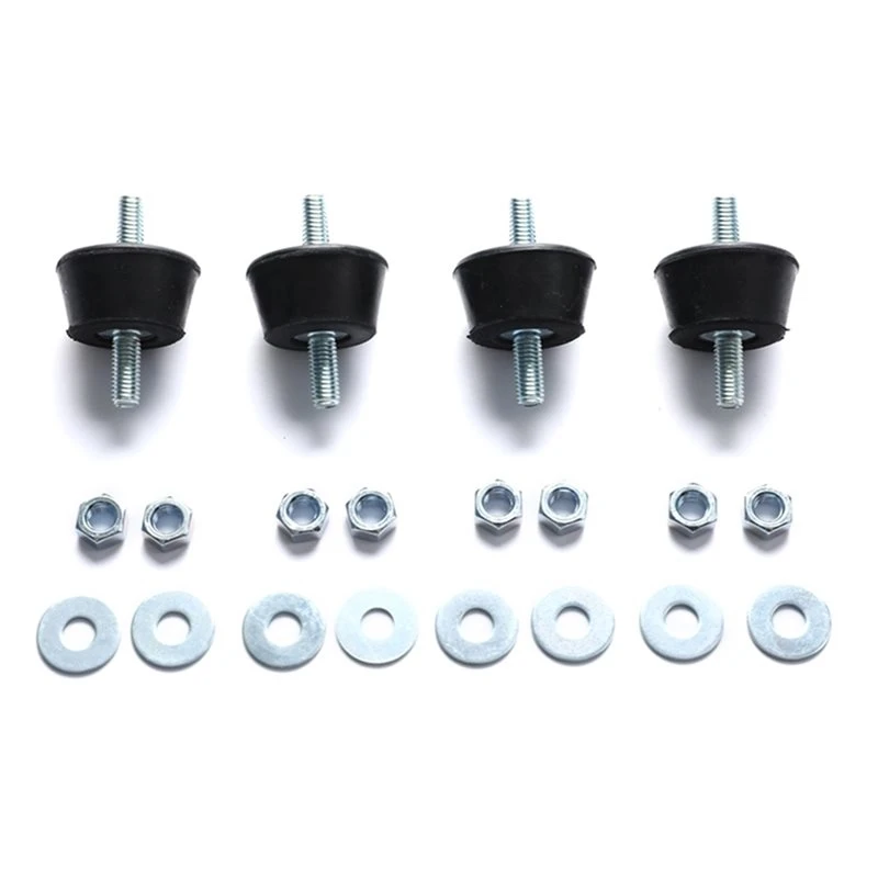 PTST Anti-Vibration Shock-Absorbing Pad Feet 4-Pack Double External Thread Mounts For 1-3P AC Outdoor Unit Brackets Buffer