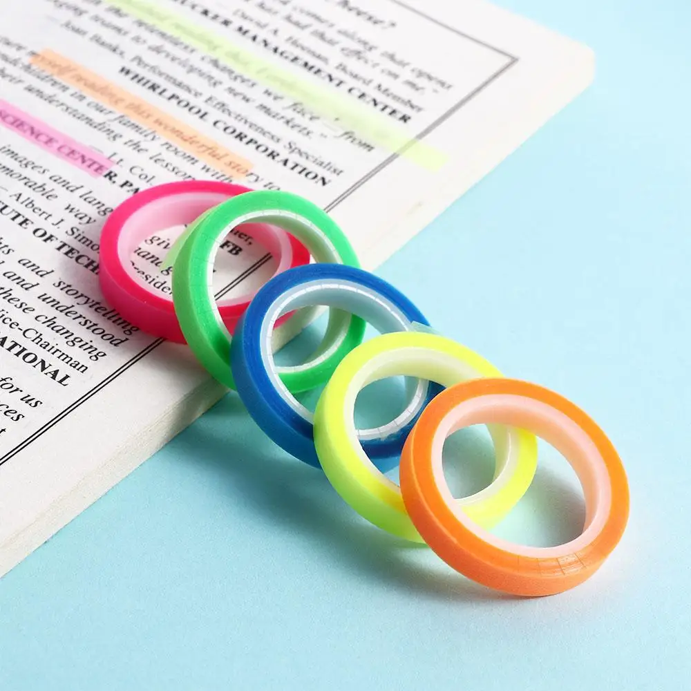 Stickers Sticky Notes School Supplies Fluorescent Sticky Tape Transparent Reading Flags Posted It Sticky Notes Label Bookmark