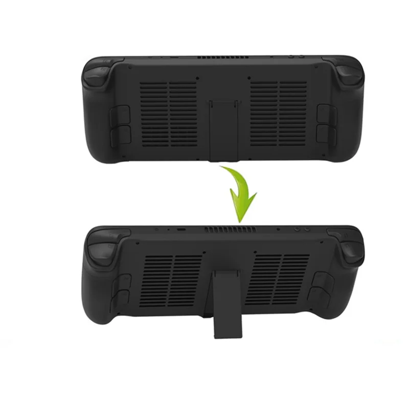 حافظة خلفية واقية مع حامل حامل داعم لوحدة التحكم في الألعاب على سطح البخار، غطاء غطاء خلفي للتبريد غير قابل للخدش