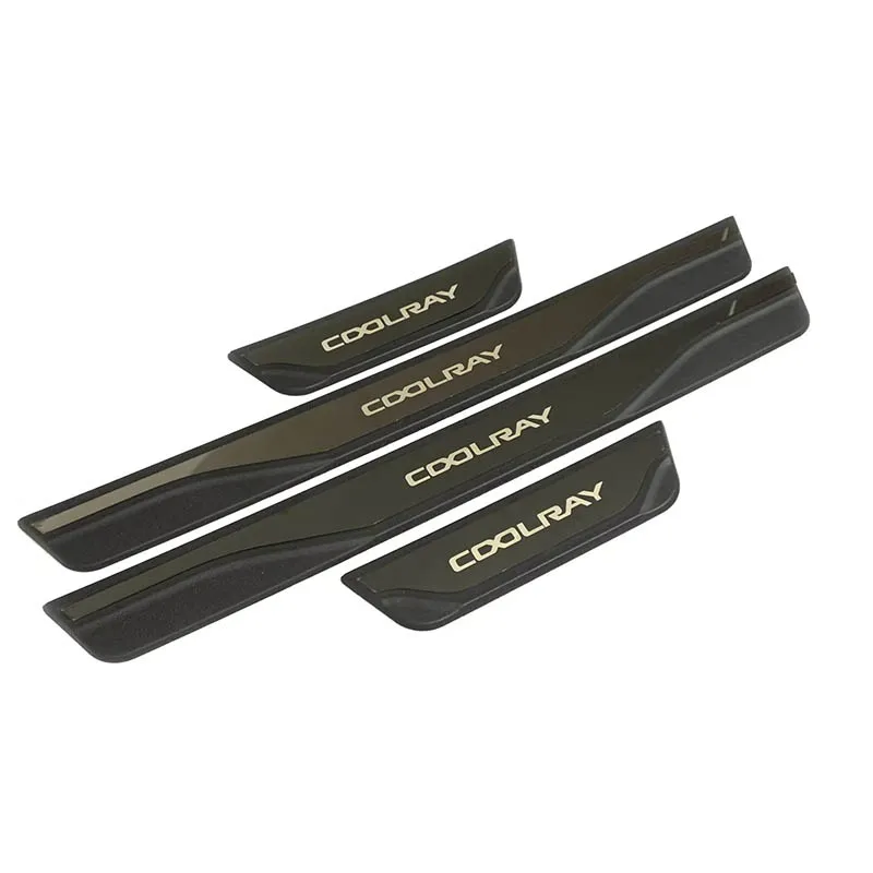 Car Styling Accessories For GEELY COOLRAY 2022-2024 Door Sill Scuff Plate Trim abs Stainless Steel Welcome Pedal Guard