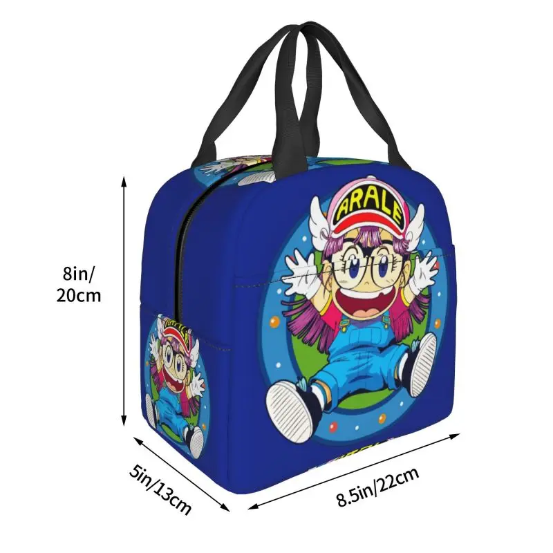 Arale Norimaki Dr. Slump Isolado Lunch Bag para a Escola Japão Anime Manga Impermeável Cooler Thermal Bento Box Mulheres Crianças