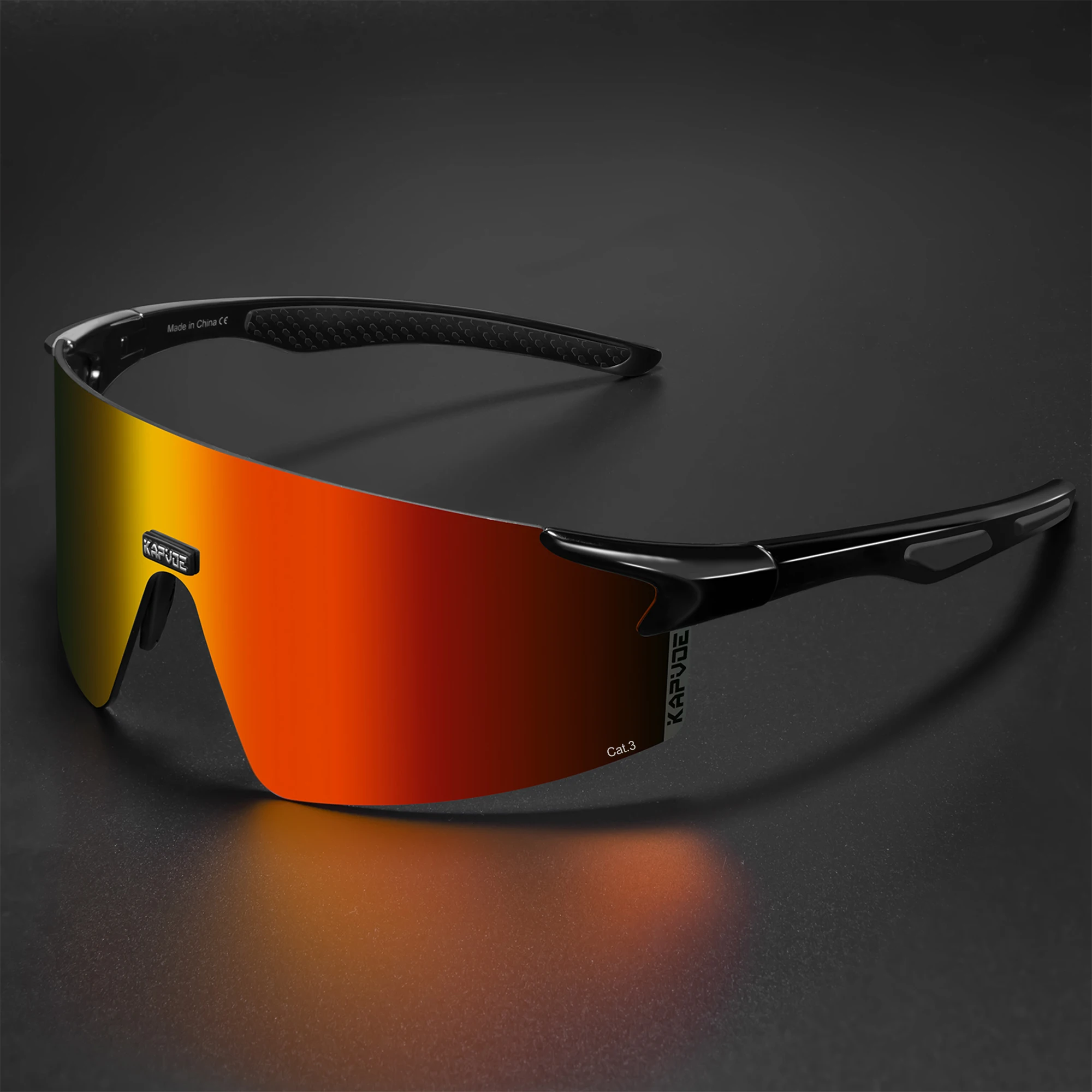 Kapvoe Damen Sport-Fahrradbrille Radfahren Wandern MTB Sonnenbrille Modisch für Herren Fahrrad Angeln UV400 Reitbrille Radsport
