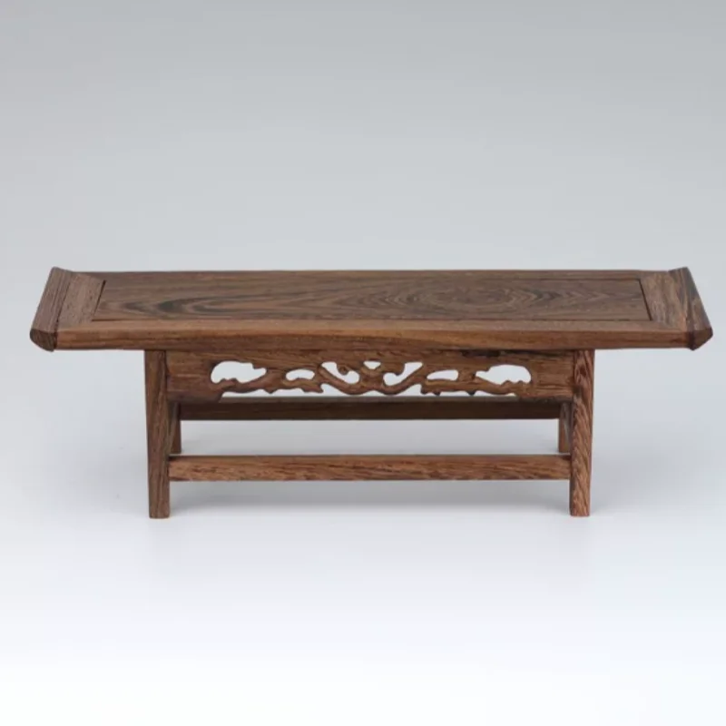 Solid Wood Display Stand - Bonsai & Buddha Statue Base, Exquisite Vase Pedestal Decor Retro Home Desktop Decoration ﻿