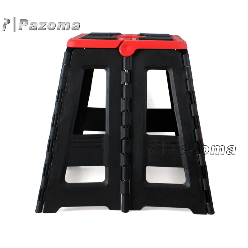 Large Customized Folding Step Repairing Stool Easy Foldable Chair Stand for Off Road Dirt Motorcycle Bikes