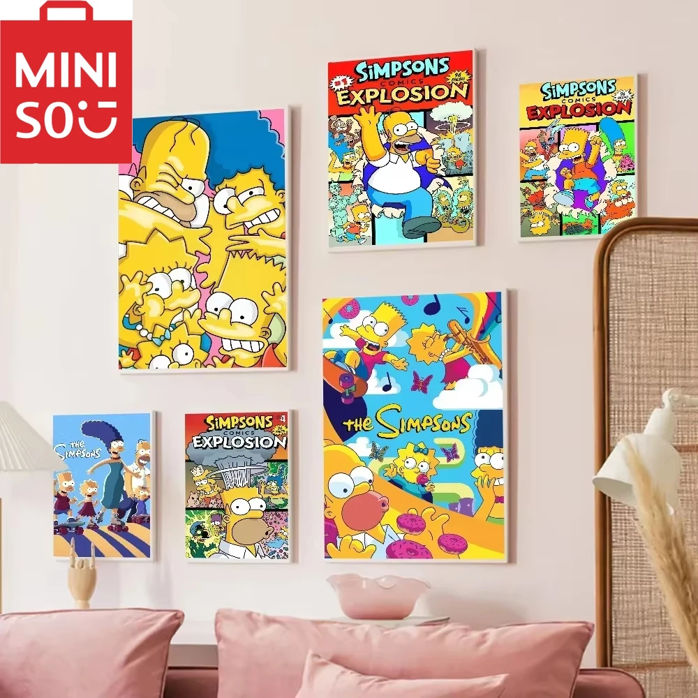MINISO الكلاسيكية أنيمي سيمبسونينغ 5D الماس طقم الطلاء DIY بها بنفسك الحرفية الفن كامل جولة/مربع الحفر روما ديكور هدية للأصدقاء #1