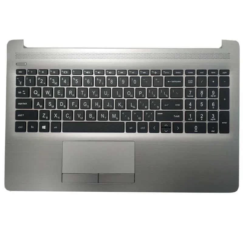 New US/Russian/Spanish Keyboard For HP 15-DA 15-DB 15T-DA 15T-DB TPN-C135 TPN-C136 250 G7 255 G7 With Palmrest Upper Cover Case