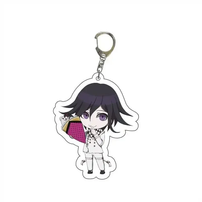 Anime Figure Akamatsu Kaede Saihara Syuichi Monokuma Key Ring Creative Acrylic Key Chain Creative Model Plate Decor Collection