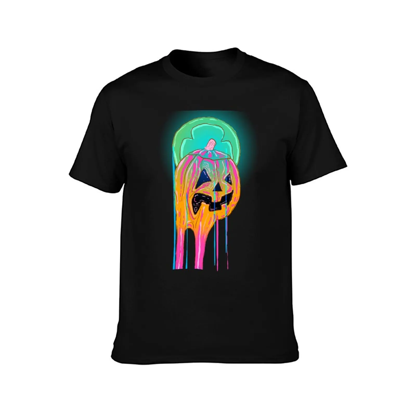 HAPPY HAPPY HALLOWEEN, SILVER SHAMROCK T-Shirt Daily Wear Plain Short Sleeve Shirt T-Shirt
