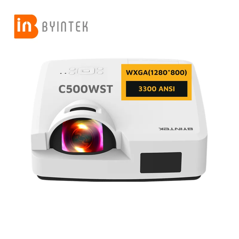 

BYINTEK C500WST 3LCD Short Throw LaSer Projectors Advertising Short Throw Projector 1080P Full HD Overhead Projector