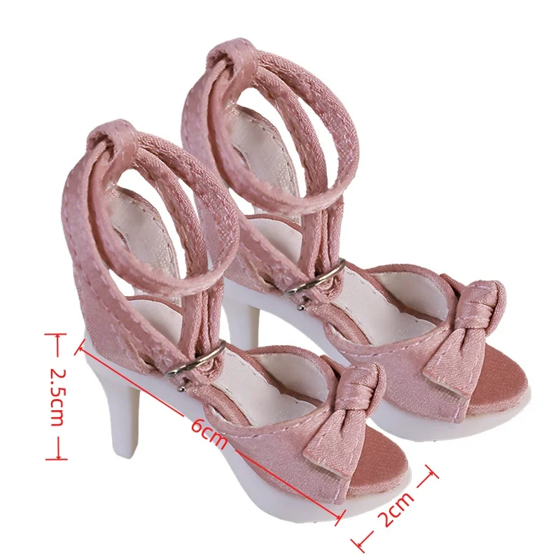 1/4 BJD Doll Shoes Pointed Toe High Heels Elegant Dress Shoes for Ball Jointed Dolls Fashion Doll Accessories