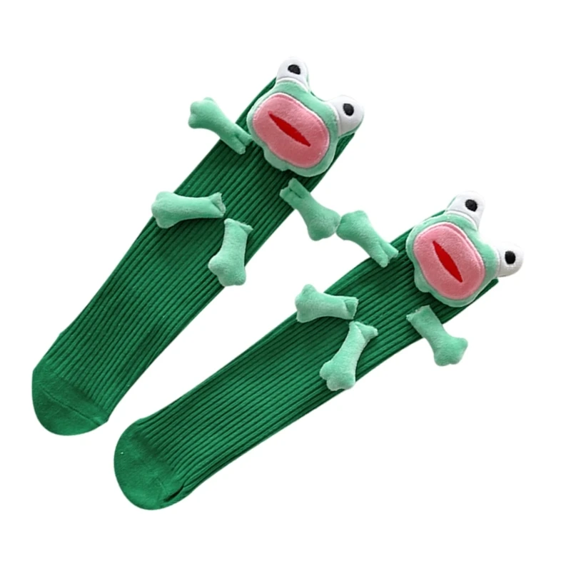 Cartoon Ugly Frogs Socks for Women Girls Casual Cosplay Novelty Funny Socks Dropshipping