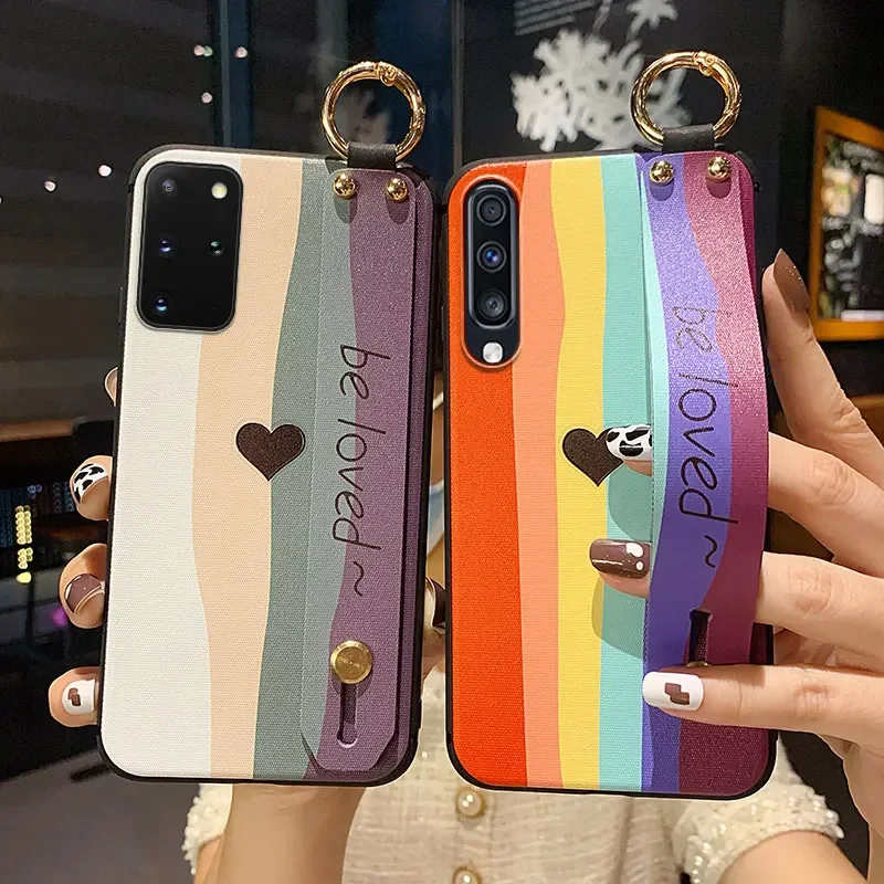 SoCouple Phone Holder Case For P20 P30 P40 Lite P50 P60 Pro Honor 20 X8 50 Pro 90 70 Magic 5 Nova 9 8 5t Wrist Strap Case