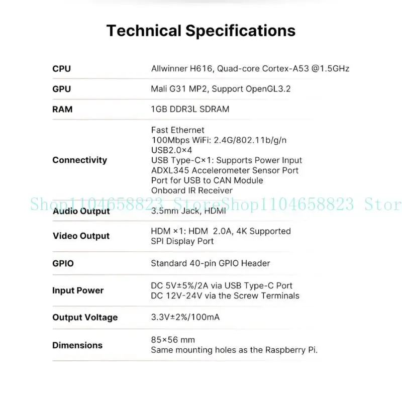 Impressora BTT V1.2 Placa controle FourCore CortexA53 Processador 1GB DDR3L SDRAM Suporte 4K Monitor OpenGL3.2