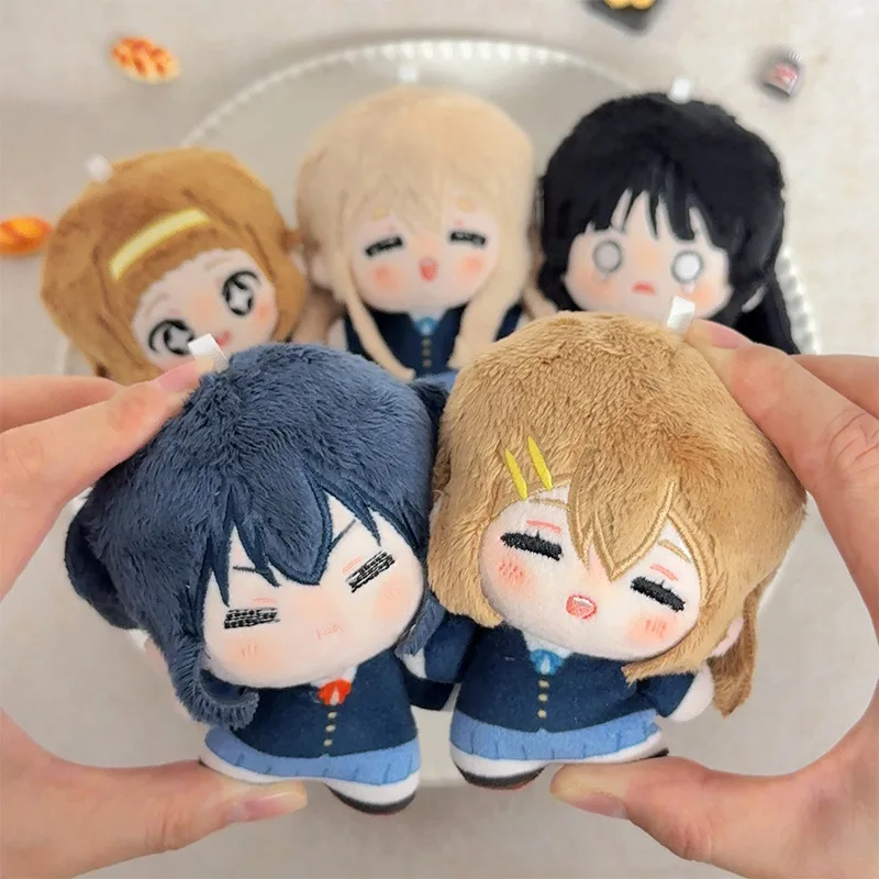 

New model 10cm Plush Keychain Doll Cartoon Yui Mio Ritsu Kotobuki Azusa Mini Doll Keychain Cute Backpack Pendant Decoration Boy