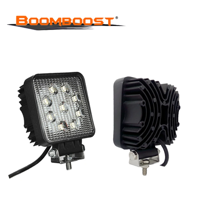 2 Pcs 12V 24V LED Work Light Fog Lights High-power 4 Inch Waterproof Flood Light for 4x4 Offroad ATV Truck Tractor Motorcycle