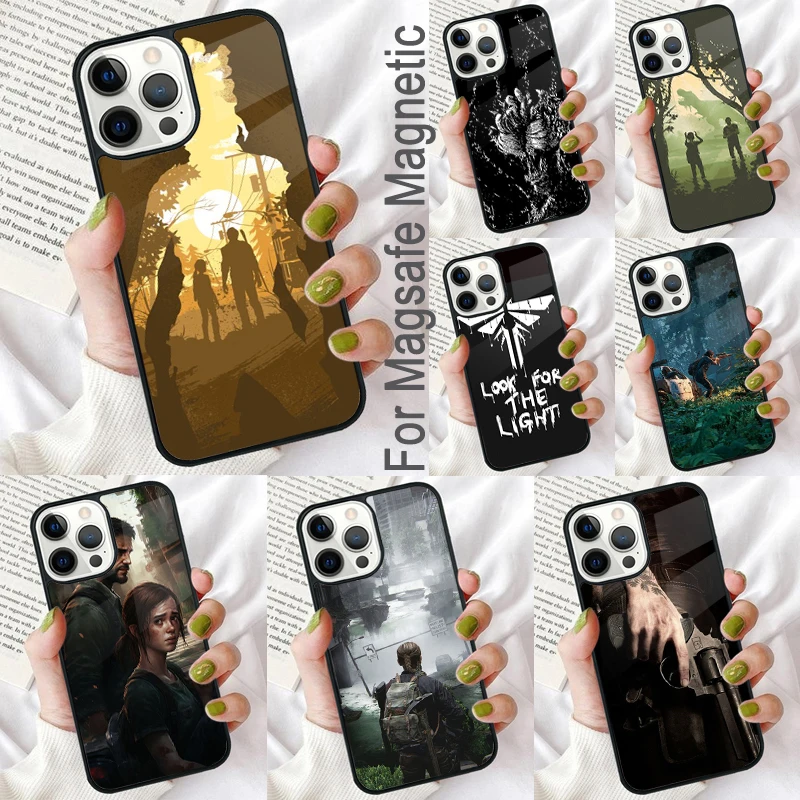 The Last of us Ellie Tattoo Magnetic Soft Phone Case for iPhone 16 Promax 15 Pro 13 14 Plus 11 12 Mini MagSafe Coque