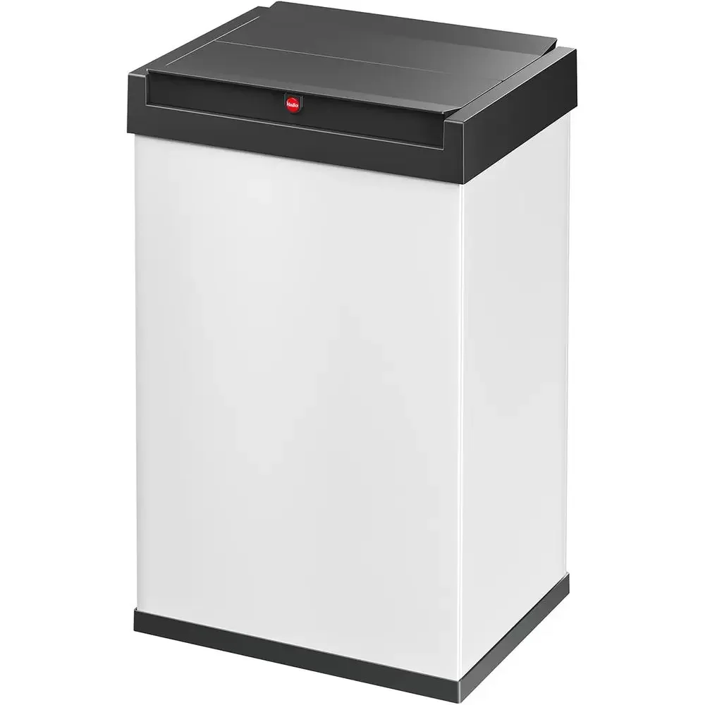 

Swing-Top 35L Stainless Steel Kitchen Trash Bin with Liner Clamp and Self-Closing Lid