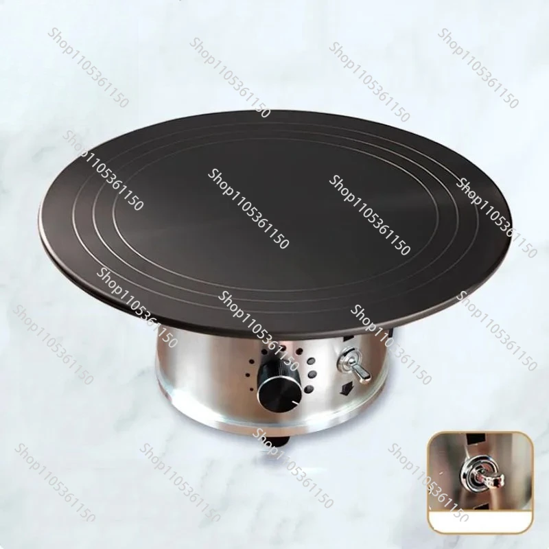 220V aluminum alloy cake decoration turntable with non-slip base - 12-inch electric cake turntable for baking, frosting, icing