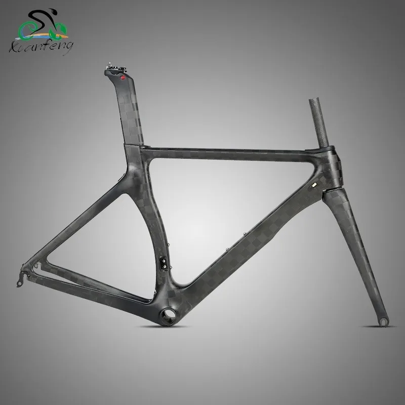 

2023 TWITTER R3 all black no standard breaking wind racing inner routing T800 carbon fiber road bike rack+fork+seat tube 700*28C