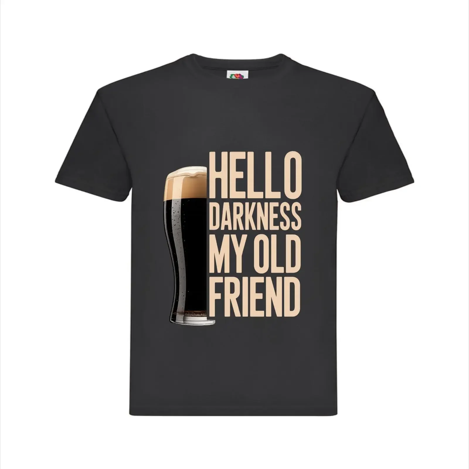 Hello Darkness Version 3 T Shirt Irish Stout Lover vintage Washed fashion Slightly Stylish homme streetwear