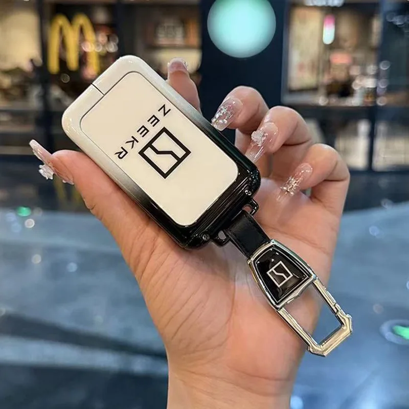 

Key Fob Cover for 2025 ZEEKR 9X Black/Ultra/Max Edition, Heavy Duty Metal Case Shell with Keychain, Anti-Drop & Scratch Proof
