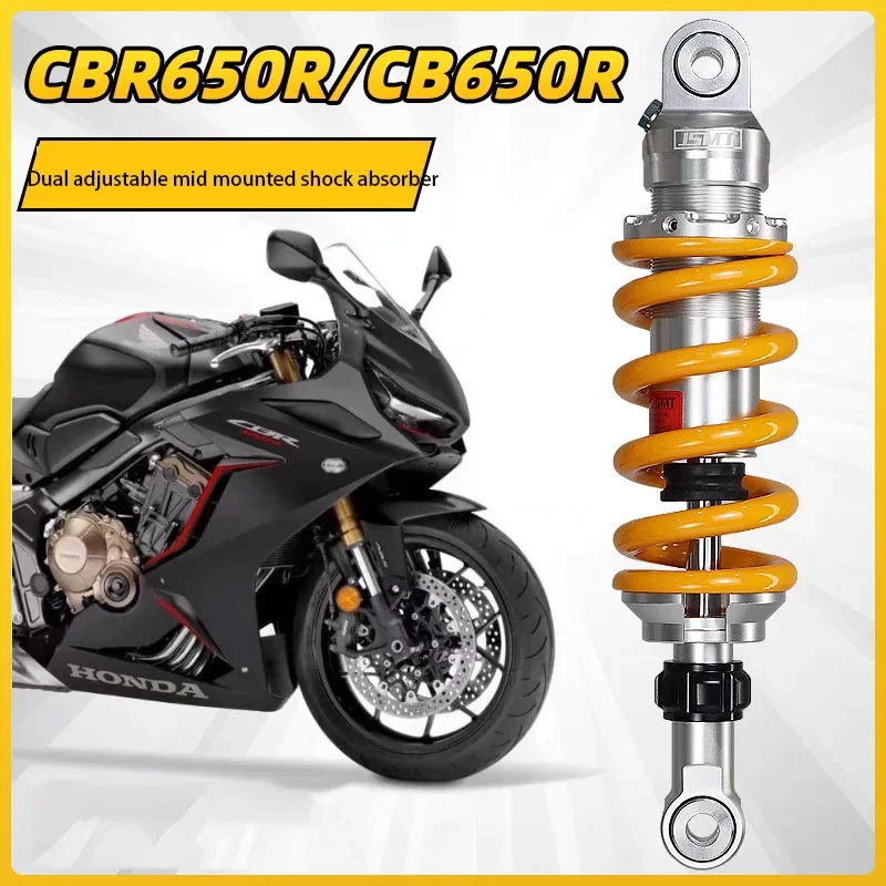 

JSMT Centralize Shock Absorber, Suitable for Honda CB650R/F CBR650R Rear Shock Absorption and Damping Adjustable Reduce 2cm