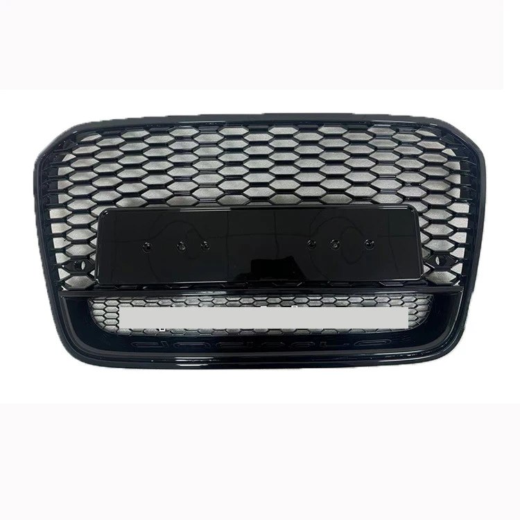 Hot Sale Car Full Mesh Honeycomb Grille for Audi A6 S6 RS6 C7 Auto Modified Body Kit Grill With Quattro 2013-2015