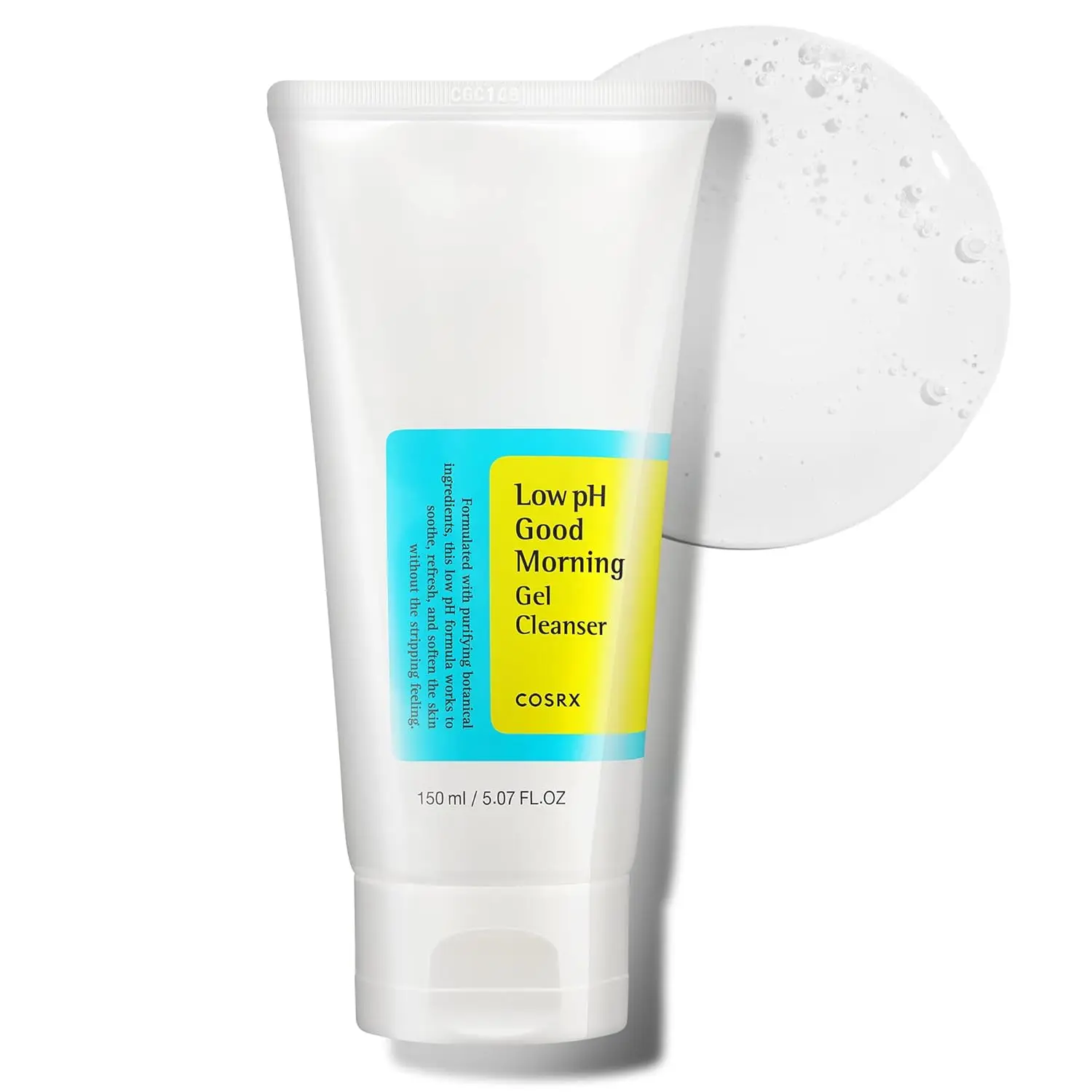 

COSRX Low pH Good Morning Gel Face Cleanser, 5.07 fl oz, BHA Face Wash, Daily Mild Face Cleanser for Sensitive Skin, PH Balancin