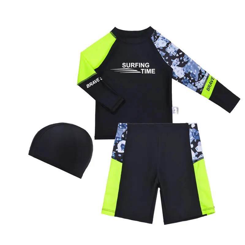 

2024 Boys' Three Piece Training Suit Children's Swimwear