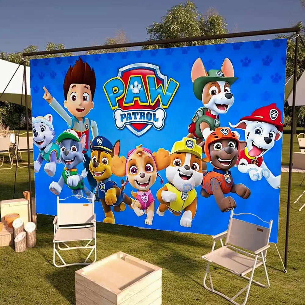 Popular Children Animation P-Paw Advanced Printing Commercial Advertising Flag Company Party Banner