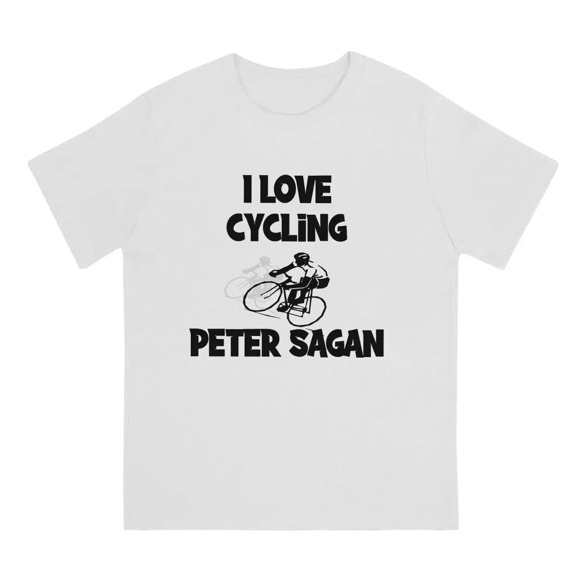 Vintage I Love Cycling T-Shirt Men Round Neck 100% Cotton T Shirt Peter Sagan Driver Short Sleeve Tees Printing Clothing