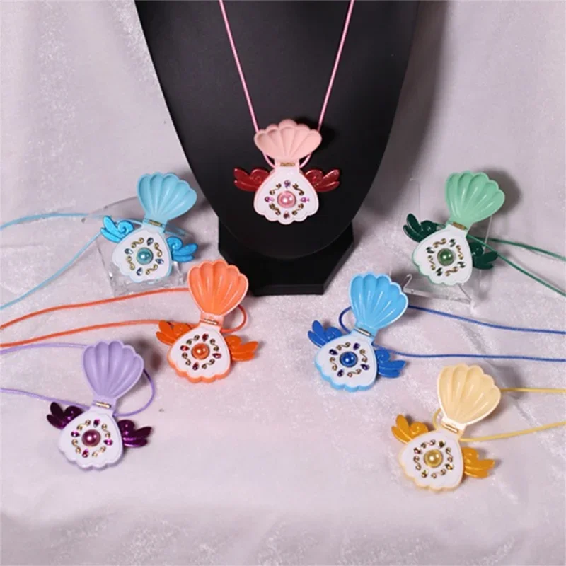 New Design  Melody Pichi Pichi Pitch Lucia Nanami Rina Toin Hanon Hosho Cosplay Pearl Shell Necklace Rings Cosplay Props