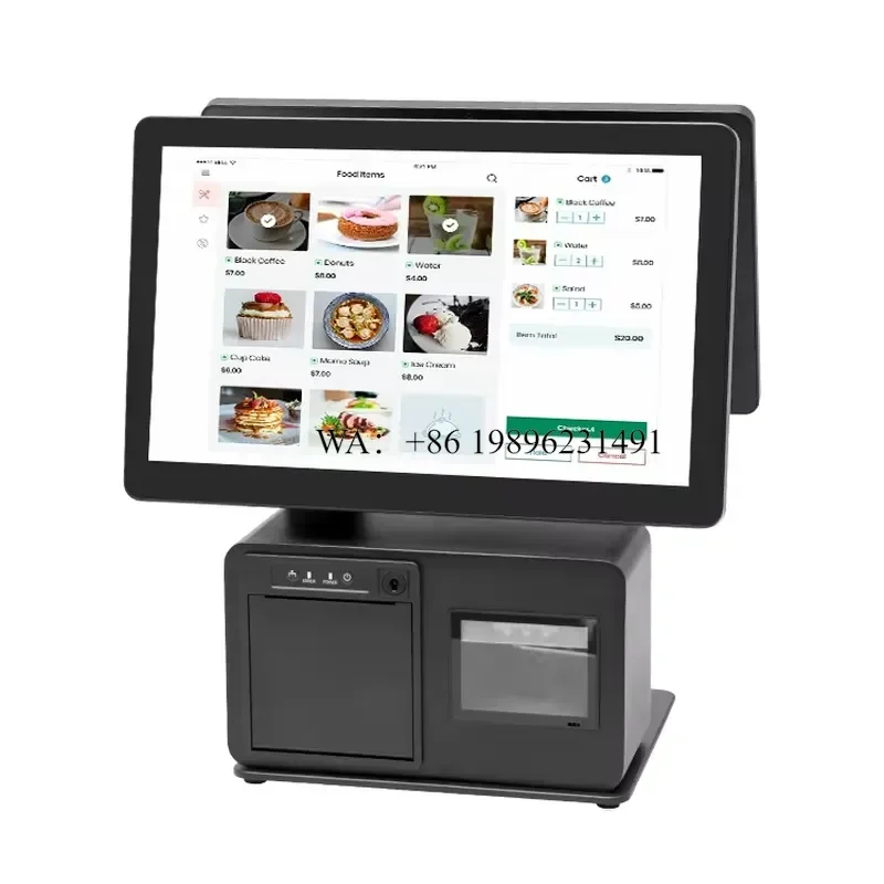 15/15.6 Inch HD Capacitive Touch Screen Windows POS System with Client for Retail and Commercial Use