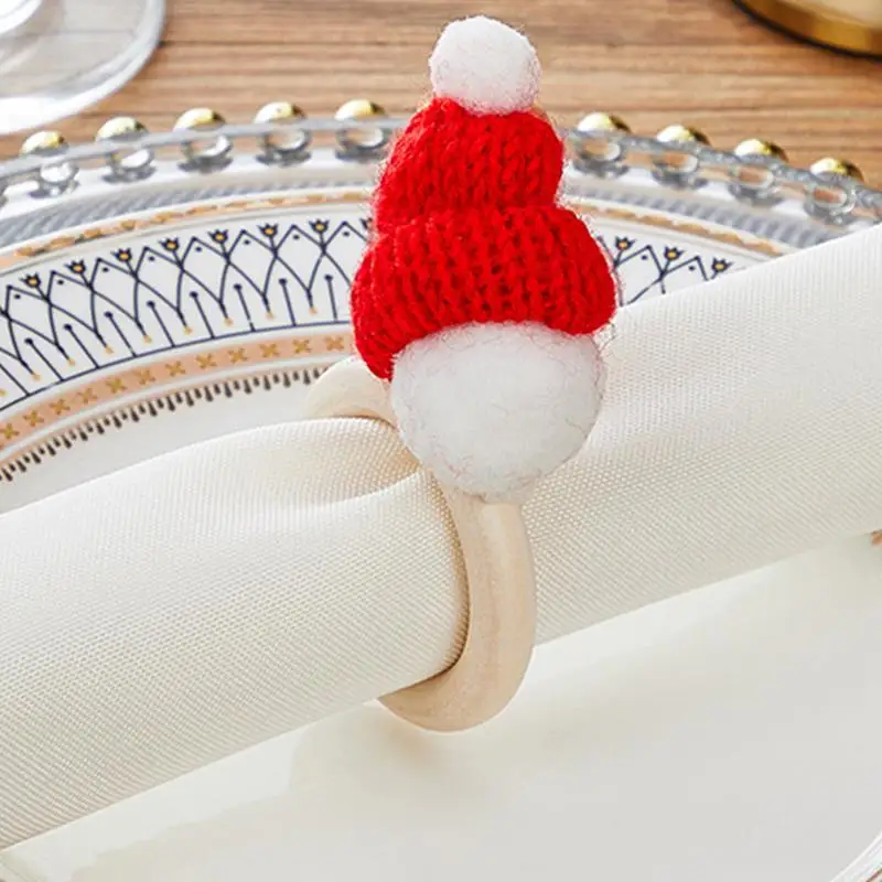 Christmas Napkin Rings Set Table Decorations Christmas Tissue Ring Napkin Holder Kit Christmas Napkin Rings For Family Table