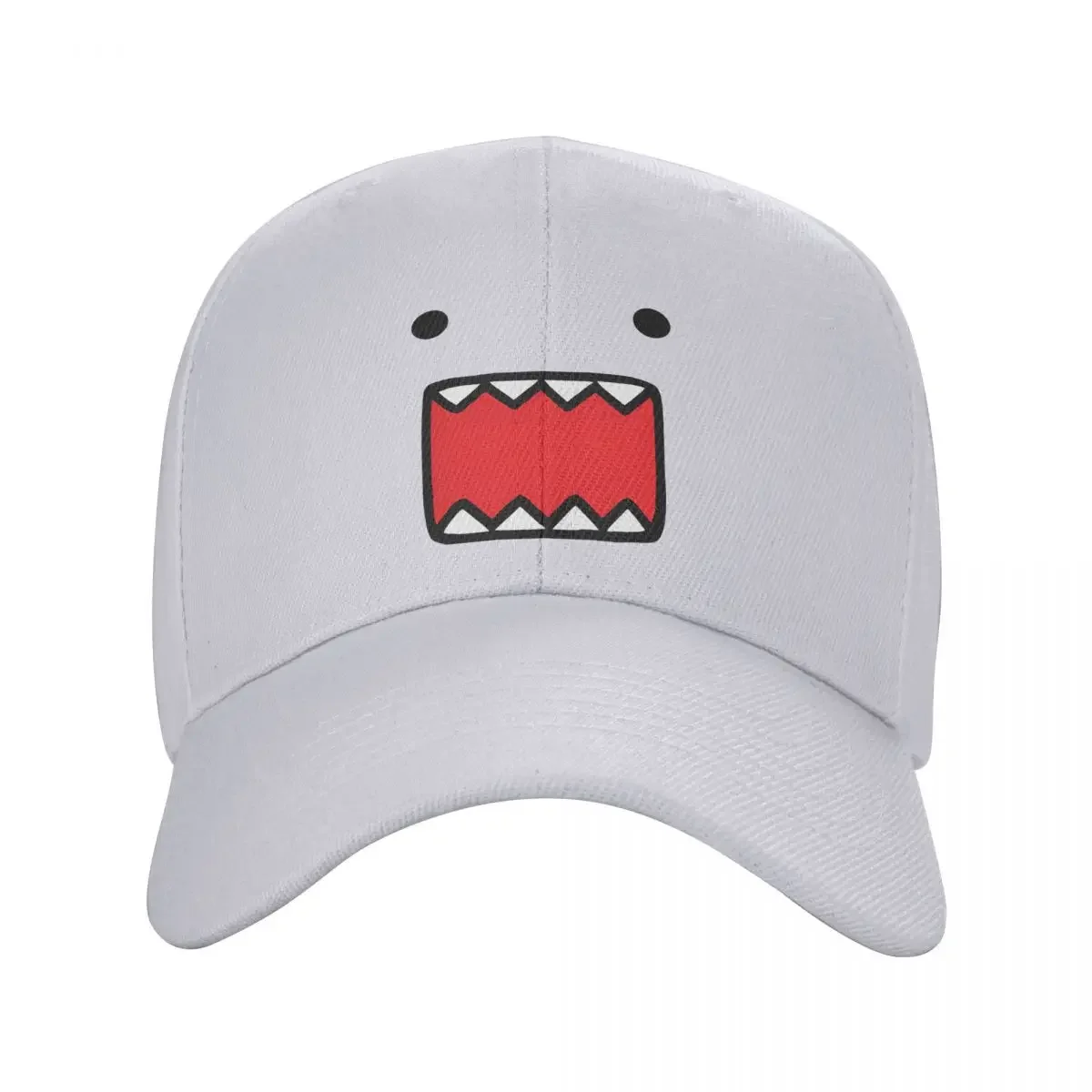 Domo-Kun Cap Adult Outdoor Domo Kun Doll Face Dad Hat Sun Caps Racing Cap Breathable Snapback Caps Baseball Caps Washable