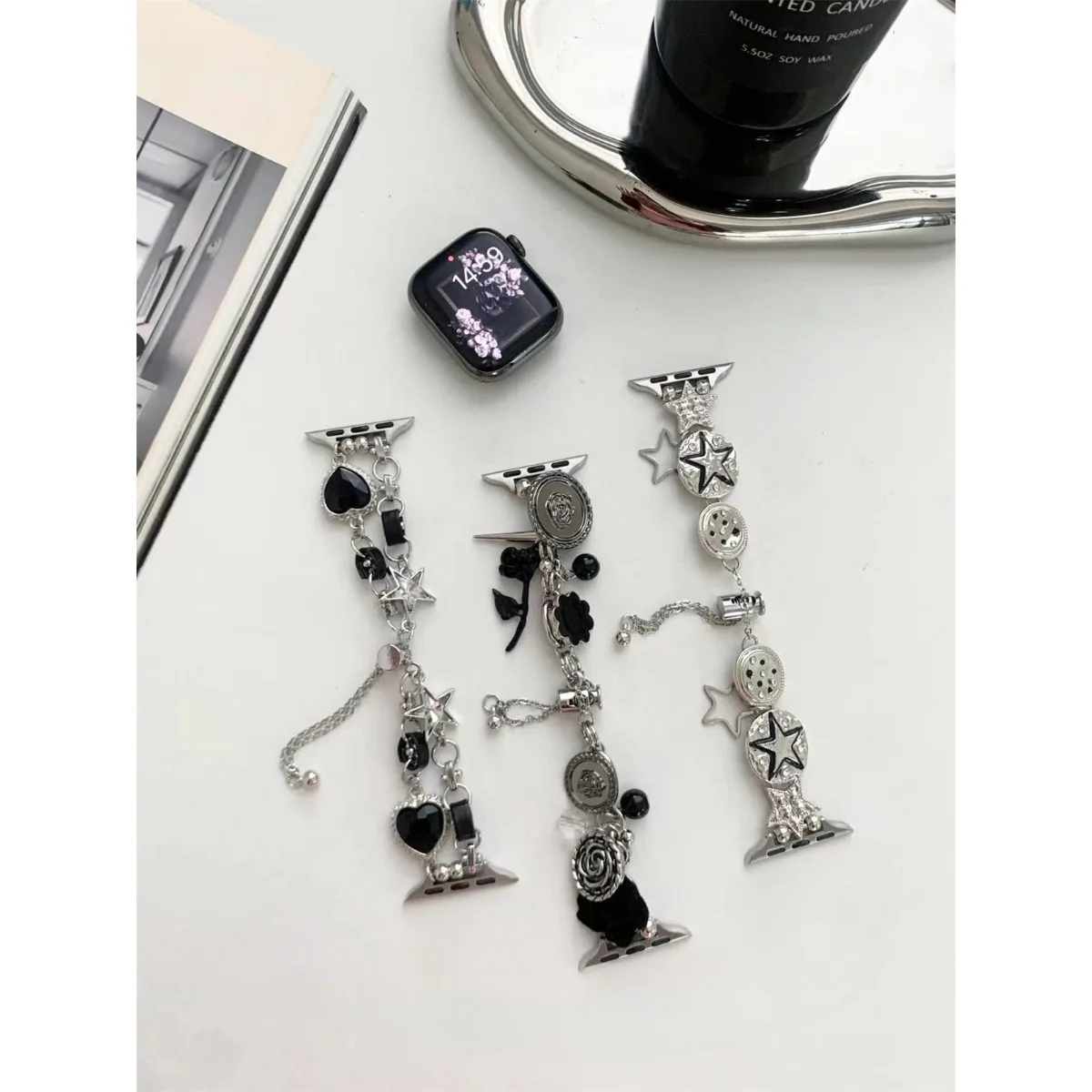 Watch Band For iWatch 42/44/45/46/49mm 38/40/41mm Metal Fashion Watch Strap For Watch Series Ultra2 Series 10/9/8/7/6/5/4/3/2/1_voghion.com