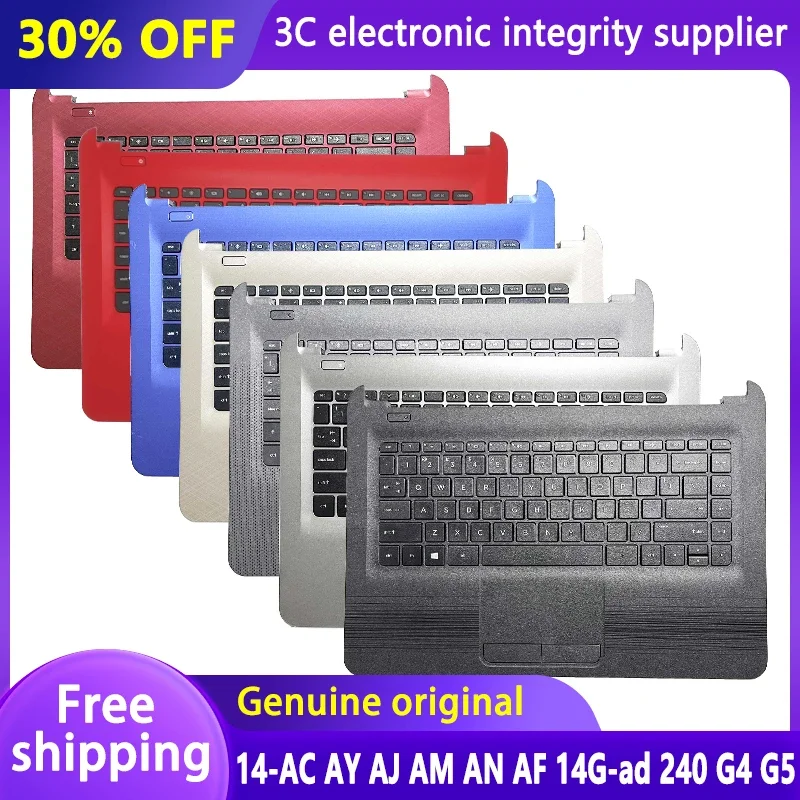 

New US/LA/TH/BR Keyboard for 14-AC 14-AY AJ AM AN AF 14G-AD 240 G4 G5 TPN-I119 Laptop Palmrest Upper Cover replacement case