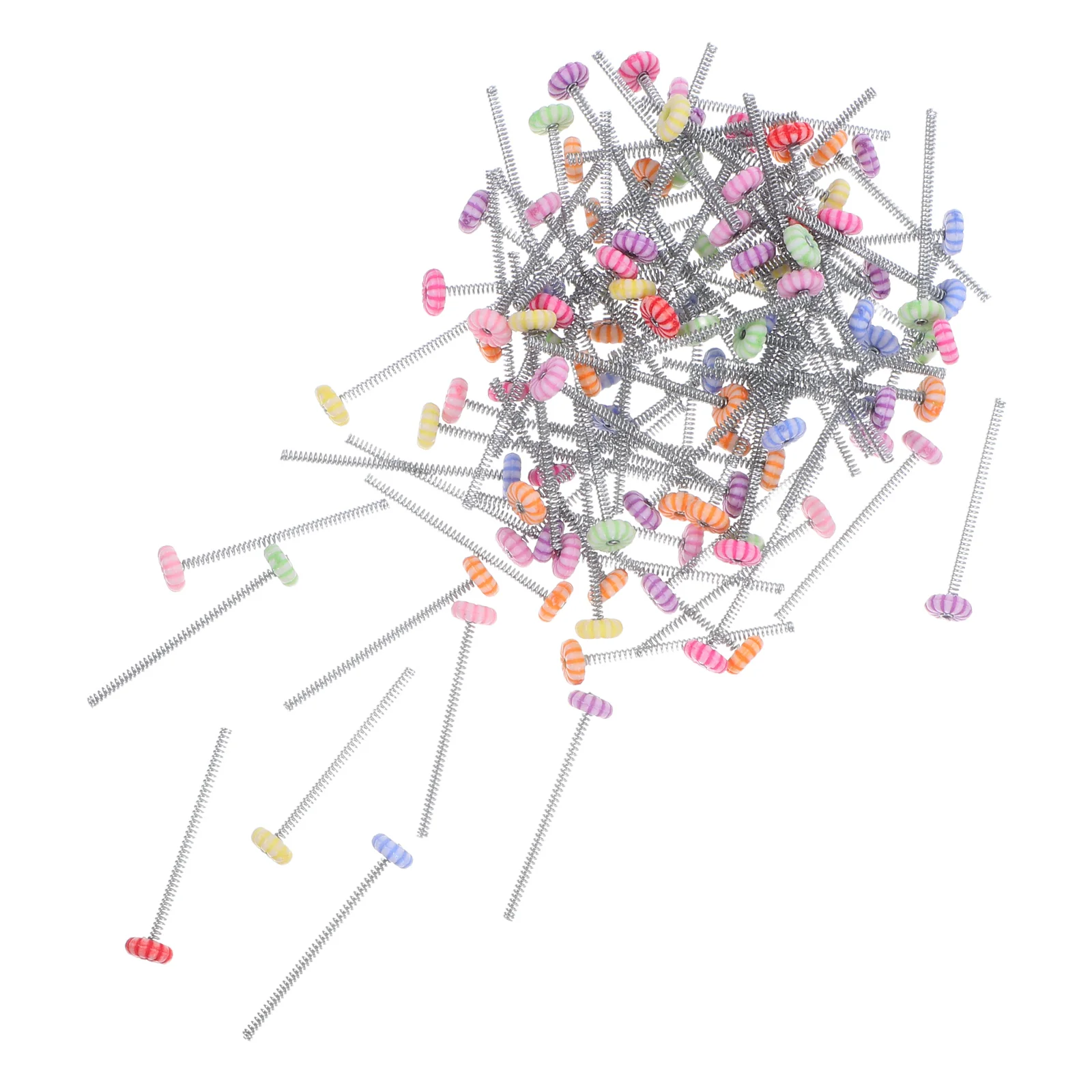 100 قطعة الربيع ل تنبت Diy بها بنفسك دبوس الشعر اكسسوارات لوحة القيادة قاعدة تهز رئيس سوينغ الحرفية Bobbleheads أرقام أجزاء استبدال