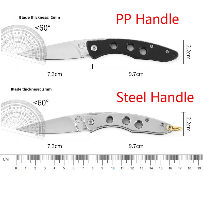 Stainless Steel Outdoor Mini Folding Knife For Express Delivery Household Portable Fruit Knife With High Hardness Sharp Knife