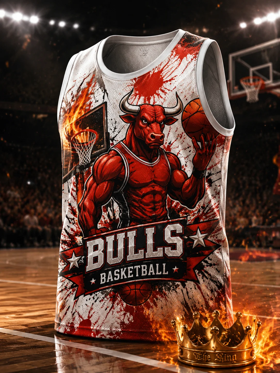 Camiseta de Baloncesto Bulls 2026, Último Modelo, Camiseta sin Mangas con Estampado 3D Familiar para Hombre y Mujer, Prenda Informal para Fanáticos