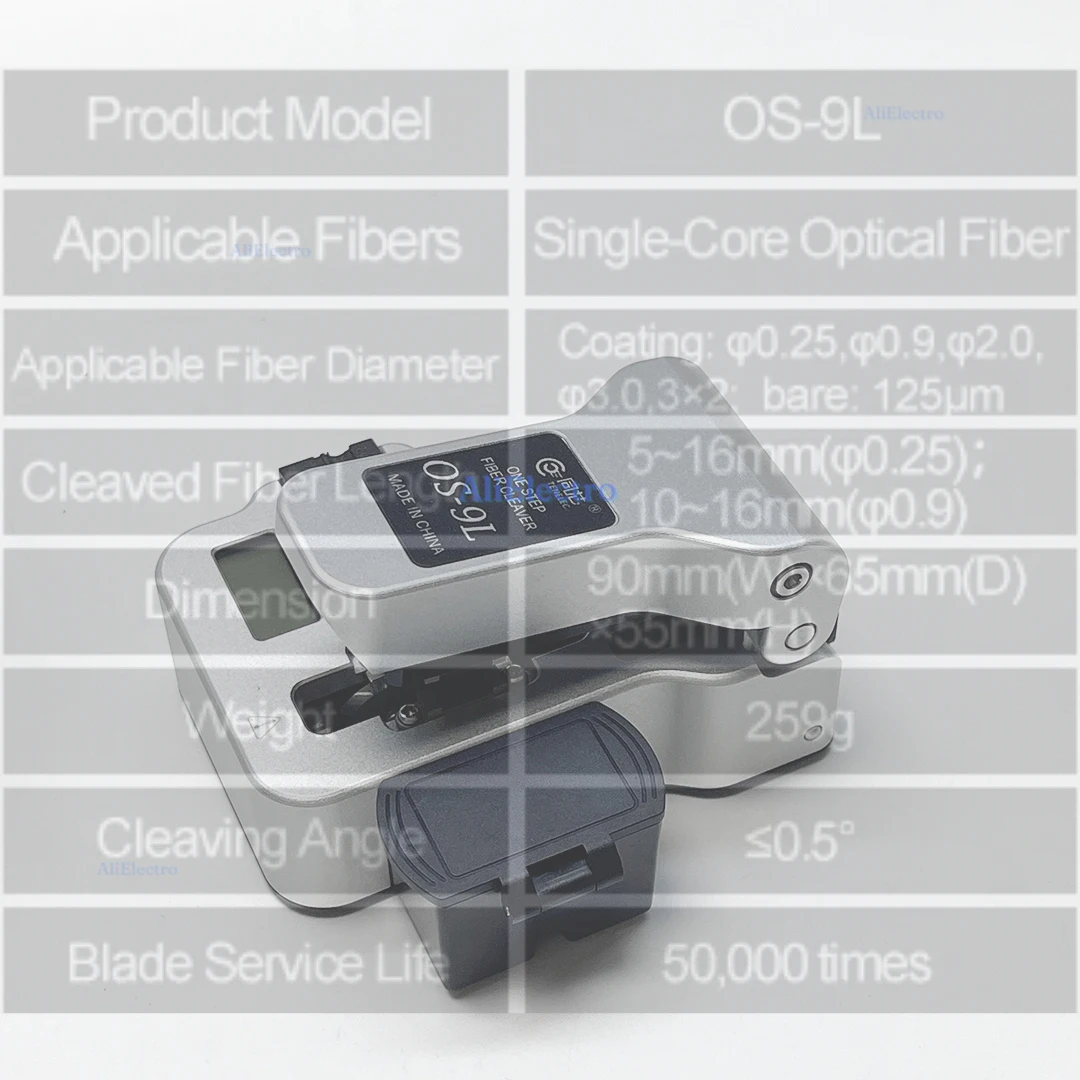 Fibre optique FTTH, Aleaver optique de fibre de FTTX de longue vie d'Aleaver d'étape de vente chaude OS-9L avec la fonction de comptage