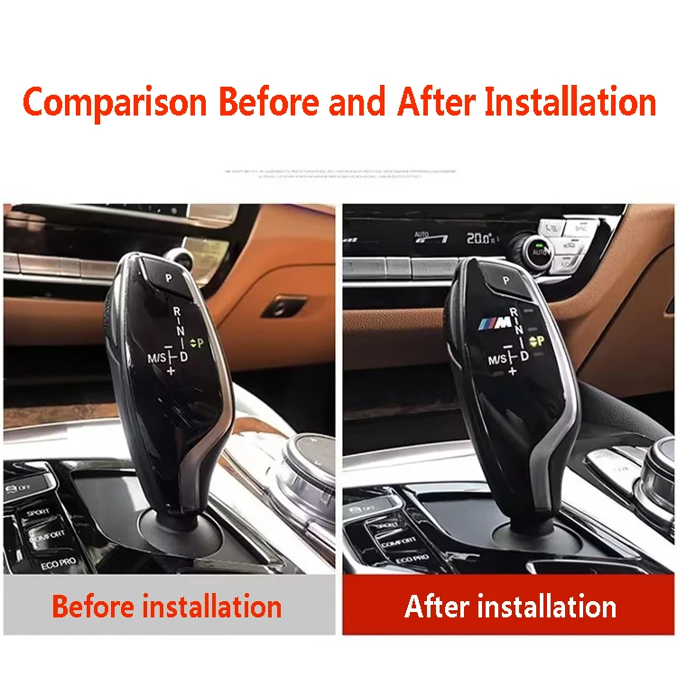 Car Shift Knob Panel Gear Button Cover Sticker For BMW 1 3 5 7 Series X1 X3 X5 X6 M3 M5 F01 F10 F30 F35 F15 F16 F18 F34 F36 E71