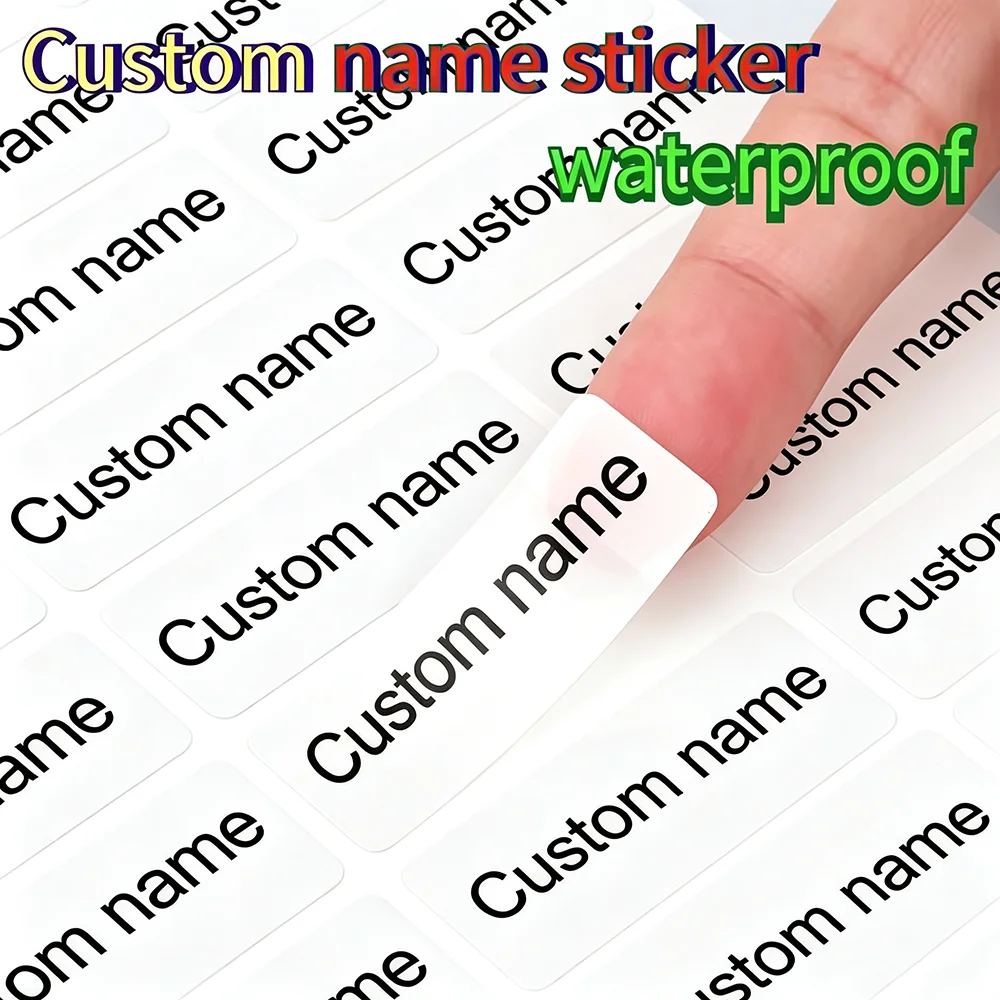DIY Sticker Labels High Quality Waterproof Stickers, Easter Gift ,Customizable Text for Water Bottles, Pencils, Books, Backpacks