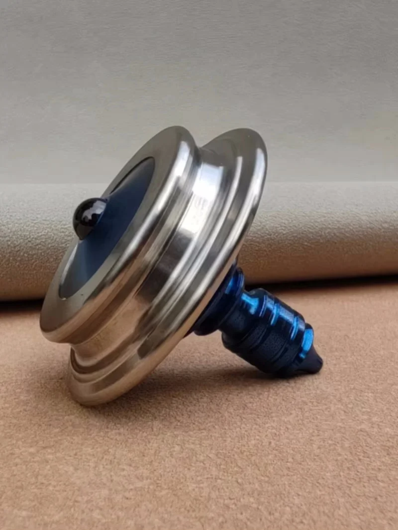 Spinning Top Gyro Finger Spinner Titanium Alloy +Stainless Steel + Ceramic Bead Fidget EDC Adults Toy Office Spinner Ornaments