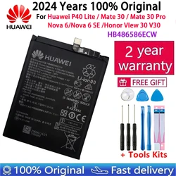 New Original 4200mAh HB486586ECW Replacement Phone Battery For Huawei P40 Lite Mate 30/Pro Nova 6 SE Honor VIew 30 V30 Batteries