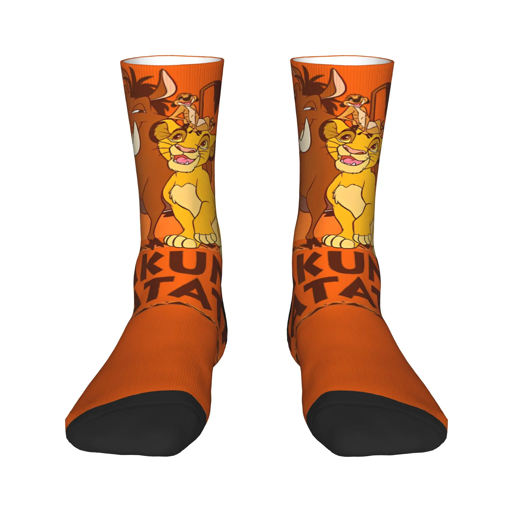 The Lion King Hakuna Matata Simba Timon Pumbaa Socks Stockings Funny Men Comfortable Socks Pattern Cycling Non Slip Socks