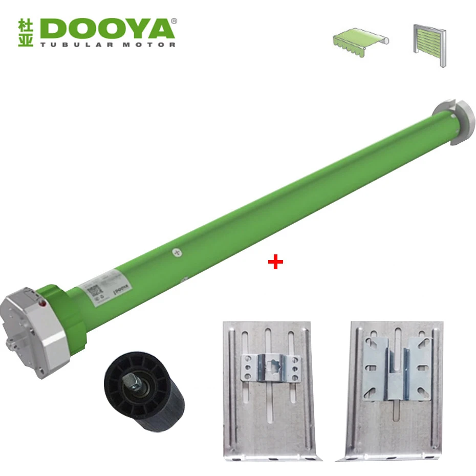 Dooya DM45M 50/12+Wall Mount Brackets of Inner Instal,for Rolling Shutter Door/Awning,Manual Control+Rf433 Control,for 80mm Tube